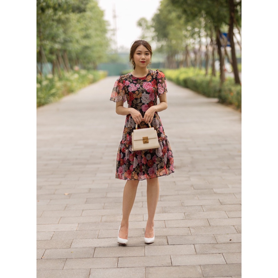 Váy Voan Hoa Hồng, 2 Lớp Đuôi Cá Evalover | BigBuy360 - bigbuy360.vn