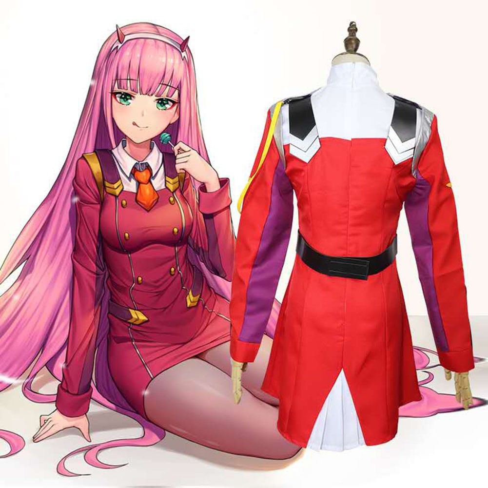 Darling in The FRANXX Zero Two Uniform Cosplay Red Costume