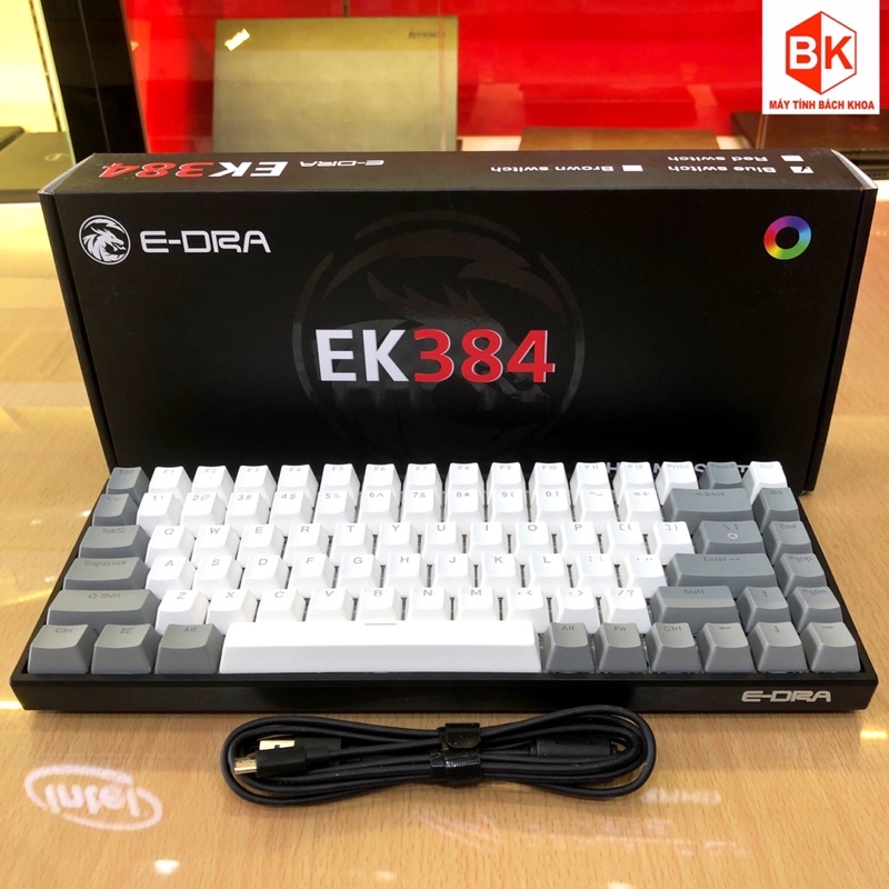 Bàn phím cơ E-DRA EK384 RGB Huano Blue switch
