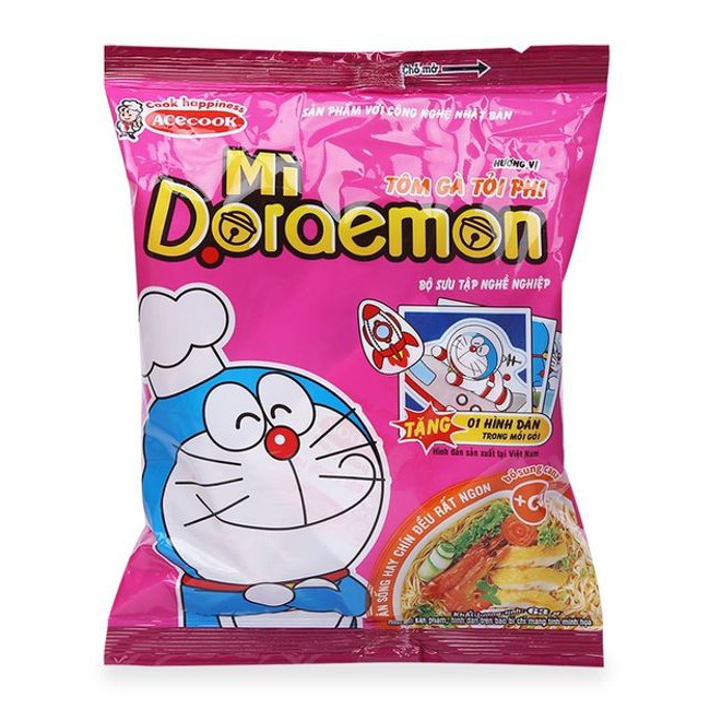 Mì Doremon Tôm Gà Tỏi Phi 63g