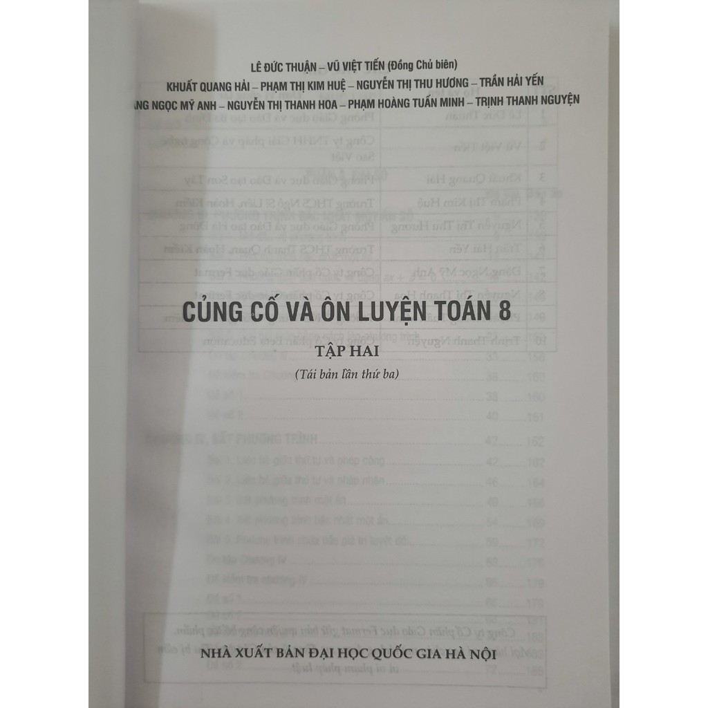 Sách - Củng cố và Ôn luyện Toán 8 Tập 2