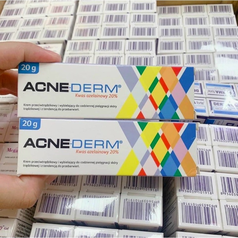 [NHẬP KHẨU] AcneDERM Kem Giảm Thâm Nám Và Ngăn Ngừa Mụn chứa 20% Azelaic 20g