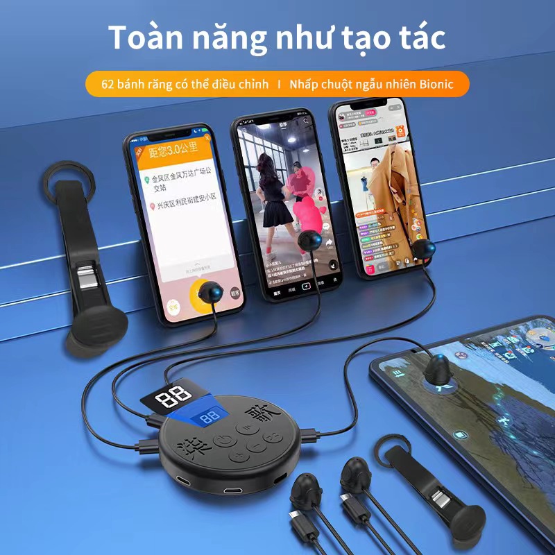 Thiết Bị Nhấp Màn Hình điện Thoại, Thiết Bị Bấm Giữ Tự động Màn Hình đen Dùng Khi Chơi Game Bị đen