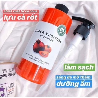 Sữa rửa mặt rau củ Super Vegitoks Cleanser