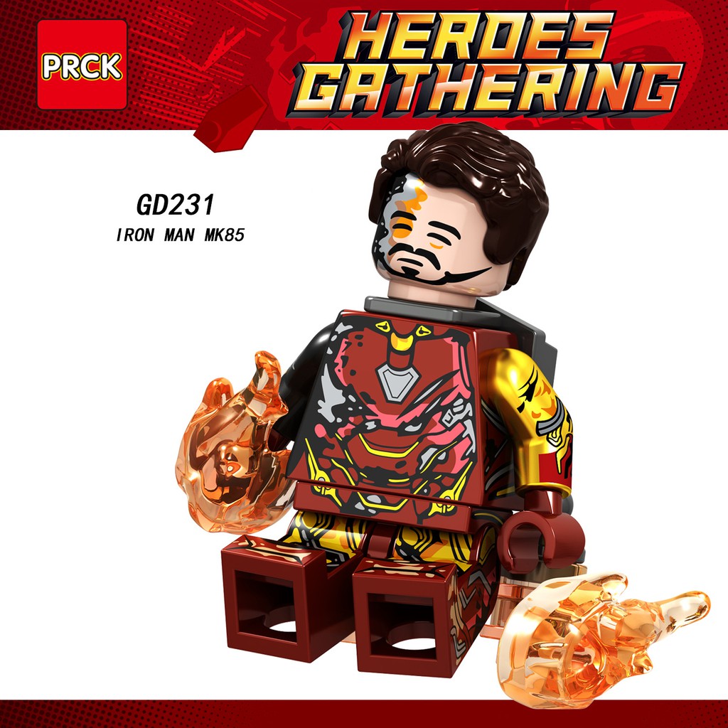 Minifigures Các Mẫu Nhân Vật Ironman Mark85 Mark 50 - Lắp Ráp Nhân Vật Người Sắt MK85 MK50