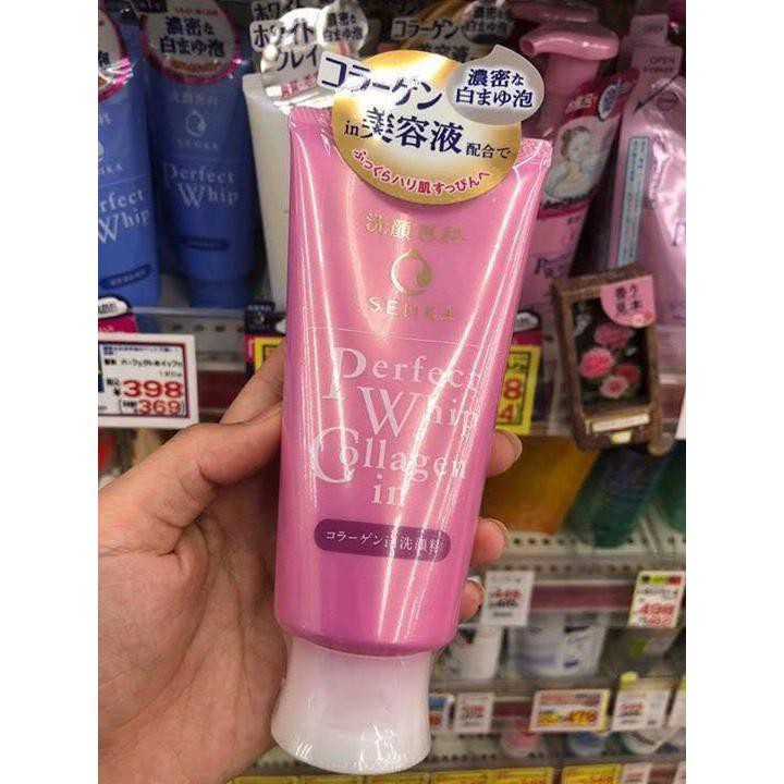 Sữa rửa mặt perfect whip collagen hồng