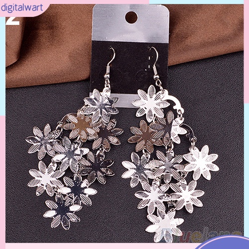 Cặp bông tai hợp kim hình hoa tuyết phong cách trẻ trung cho nữ
