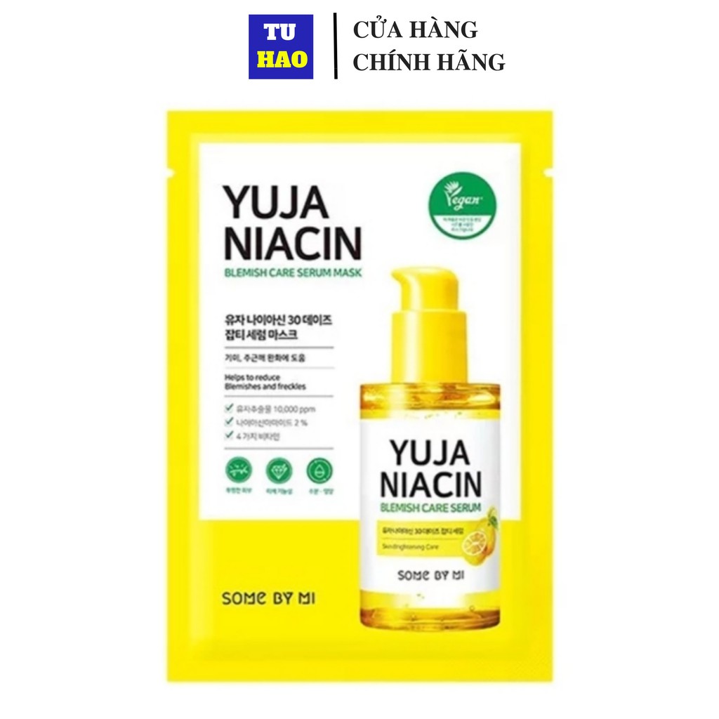 Bán lẻ miếng Mặt nạ Some By Mi Yuja Niacin 30 Blemish Care Mask 25ml