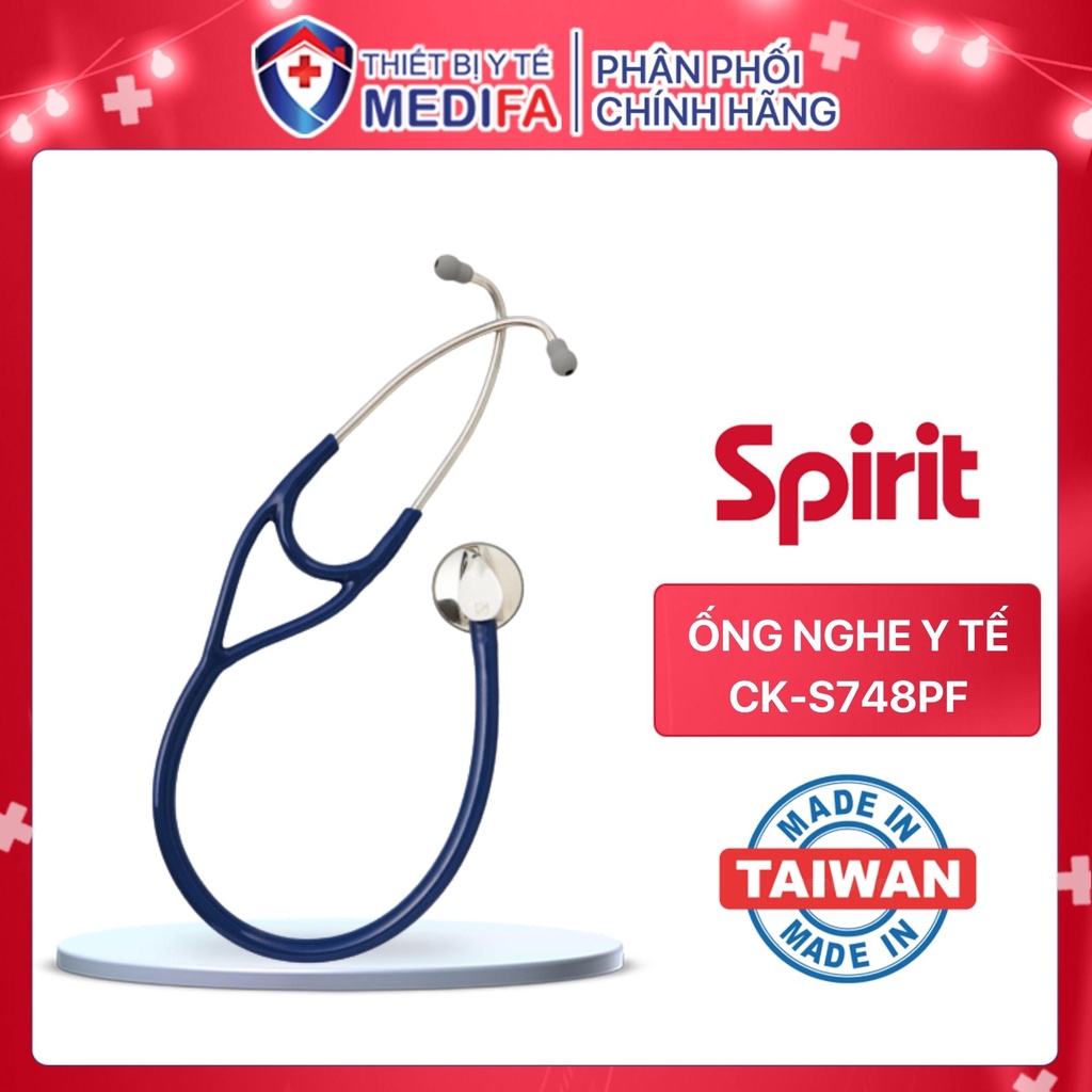 Ống nghe Spirit III CK-S748PF, tai nghe bác sĩ 1 mặt cao cấp | BH 12 tháng