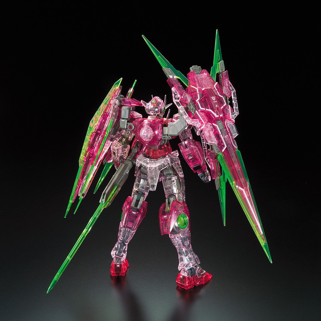 Mô Hình RG QanT Full Saber Trans-Am Clear Color Gundam Base Limited Bandai 1/144 Đồ Chơi Lắp Ráp Anime Nhật