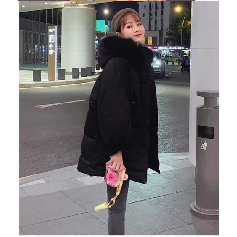 áo phao 2 lớp mũ lông