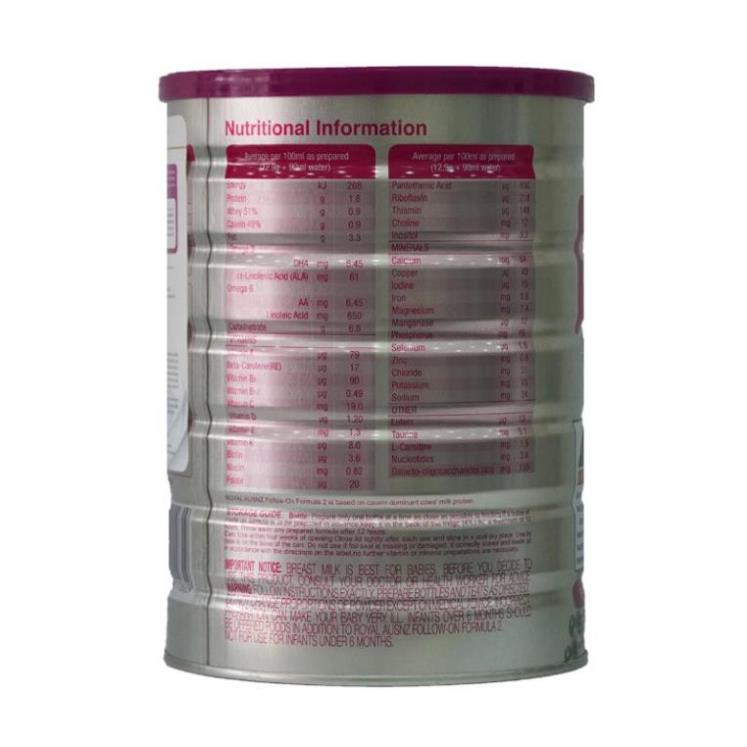 Sữa Bột Hoàng Gia Úc Premium Gold Số 2 Bổ Sung Vitamin, Khoáng Chất Cho Trẻ Royal AUSNZ 900g