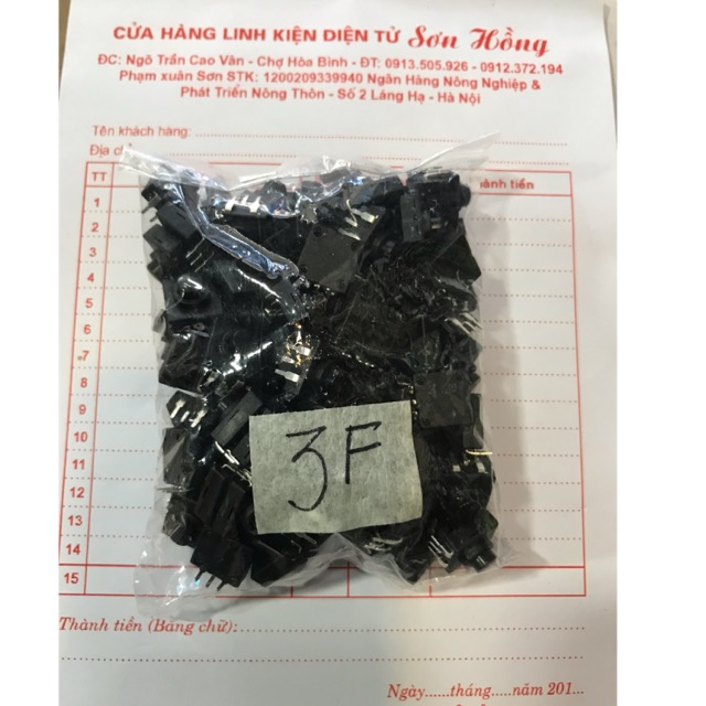 100 Công tắc đèn pin 3 chân một bên