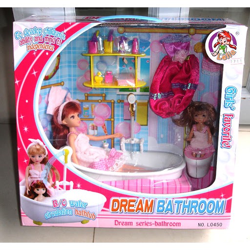 Bộ đồ chơi búp bê Dream mini Bathroom