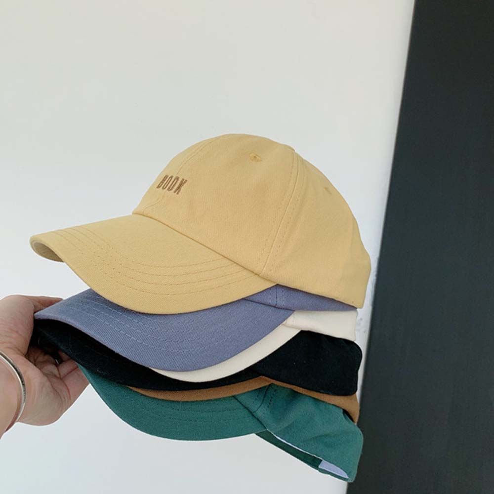 Mũ lưỡi trai mềm thêu chữ BOOK đơn giản phong cách Hàn Quốc thời trang cá tính cho nữ