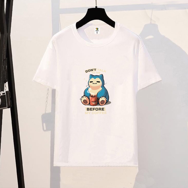 ÁO THUN UNISEX NAM NỮ FORM RỘNG MÈO LƯỜI COFFE PHONG CÁCH HÀN QUỐC