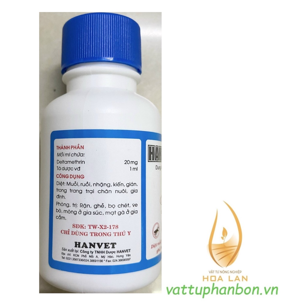 Thuốc Diệt Hantox-200 - Diệt ruồi, muỗi, kiến, gián, rận, ve, ghẻ, bọ chét, mòng, mạt gà - #064B# 100ml