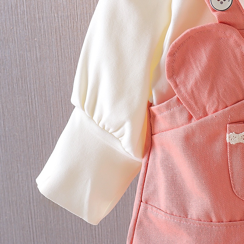 Đầm Tay Dài Màu Sắc Kẹo Ngọt Cho Bé Gái 0-4 Tuổi