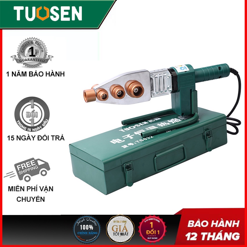 Máy hàn ống nhiệt TUOSEN loại 20-63mm công xuất 900W - Chính hãng Tuosen