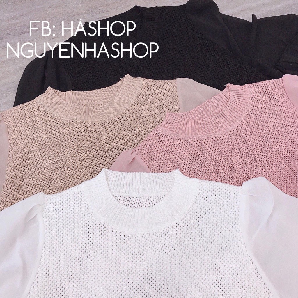 Áo Len Tay Voan Mã 524_Xưởng May Quang Anh