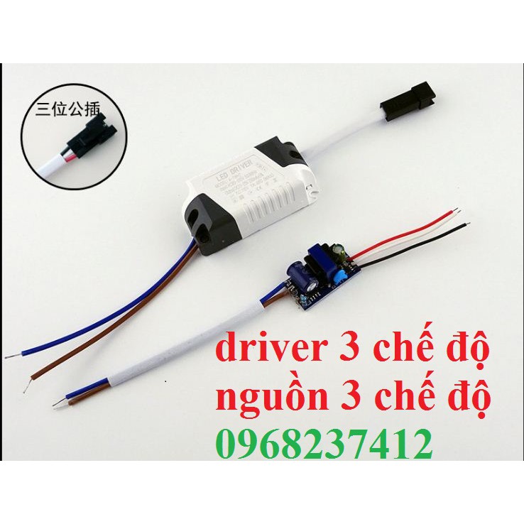 chấn lưu đèn led 3 màu/ 3 chế độ driver led 3 chế độ