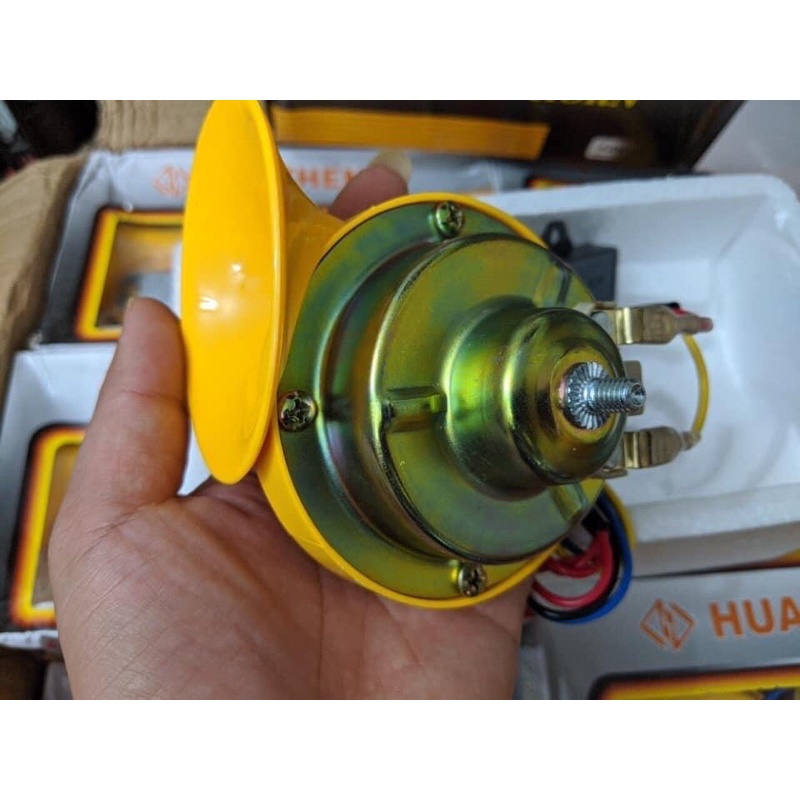 Còi ngân ô tô, xe máy 12 tiếng HUAZHENG 12v,24v hàng chuẩn chính hãng