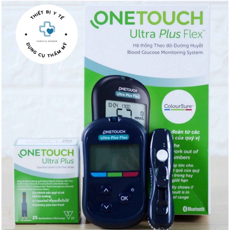 (Chính hãng) Máy đo đường huyết Onetouch Ultra Plus Flex - tặng kèm 25 que