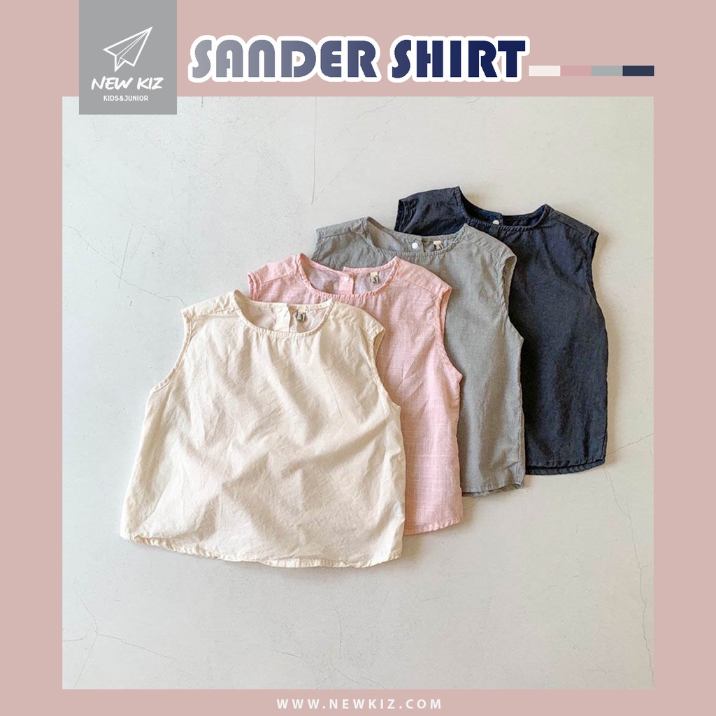 Áo sơ mi Linen Cao Cấp đính nút sau - NEWKIZ