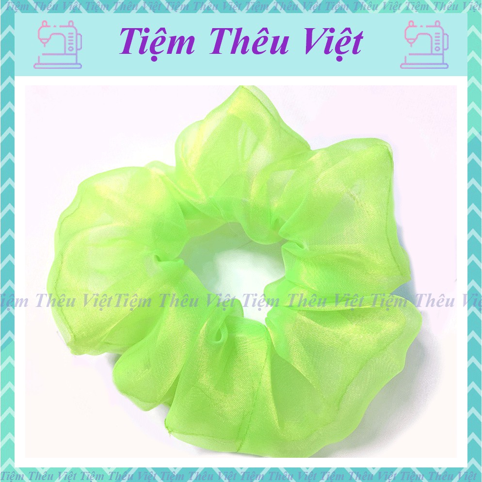 Dây Buộc Tóc Scrunchies Dễ Thương Tiệm Thêu Việt Cột Tóc TT03