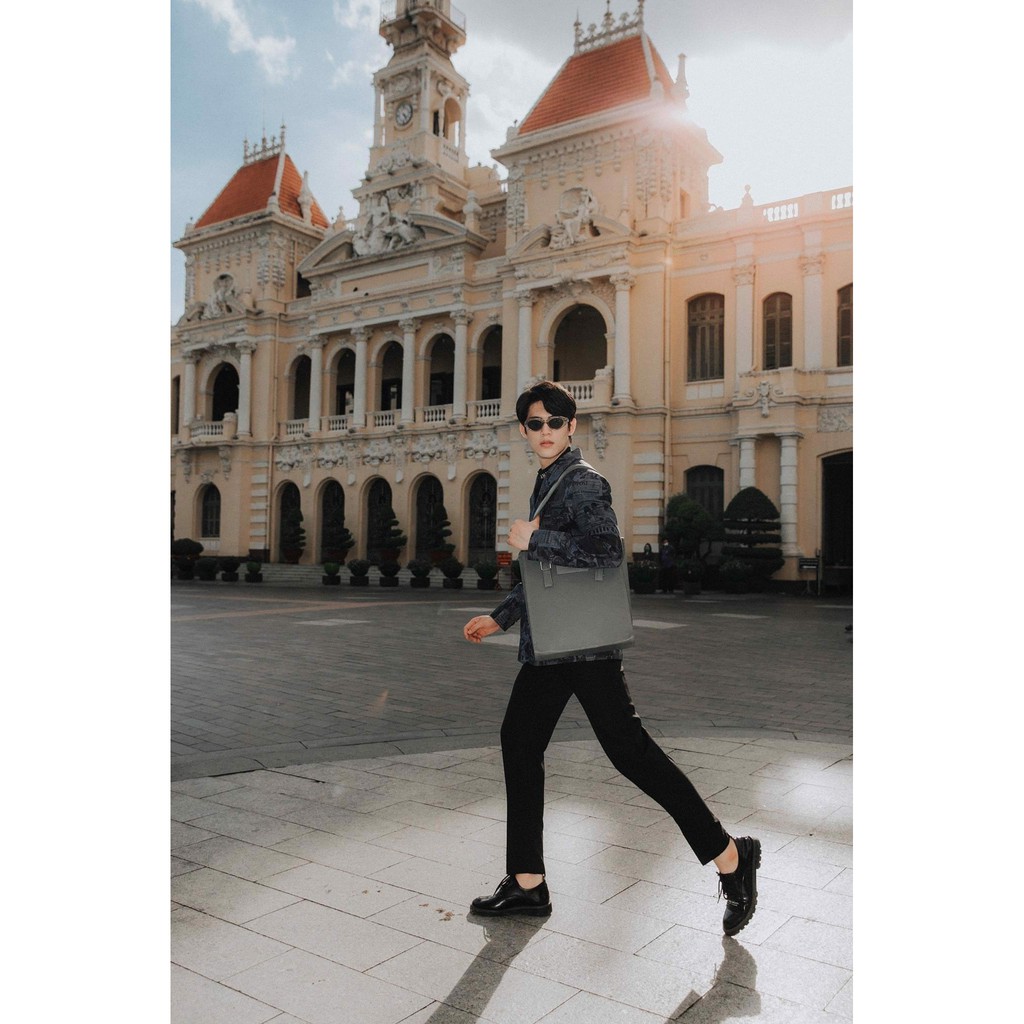 BLANKESPACE Quần Dài Ống Xuông Elio Black Pants Vải Cotton Sợi Chéo Thời Trang Nam Nữ Unisex