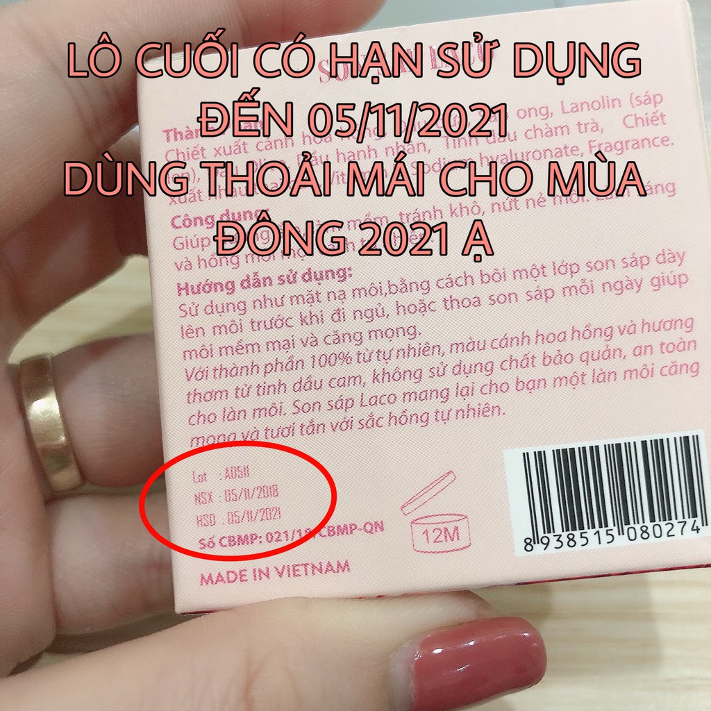 [SALE SỐC] Son Sáp Dưỡng Mềm Môi Laco (phiên bản hộp thiếc) | BigBuy360 - bigbuy360.vn