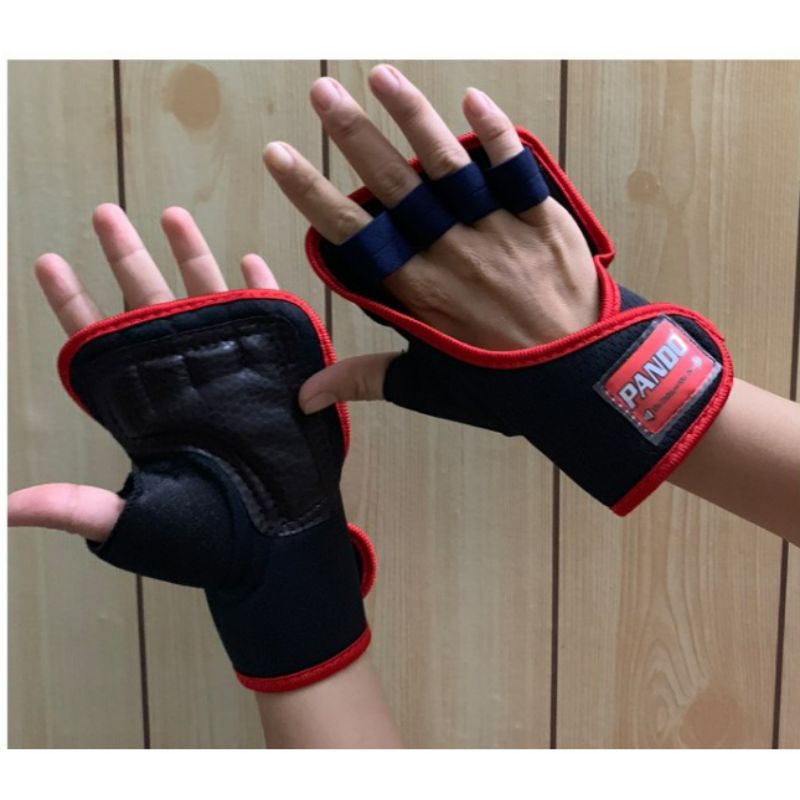 Găng tay tập gym hở lưng bàn tay