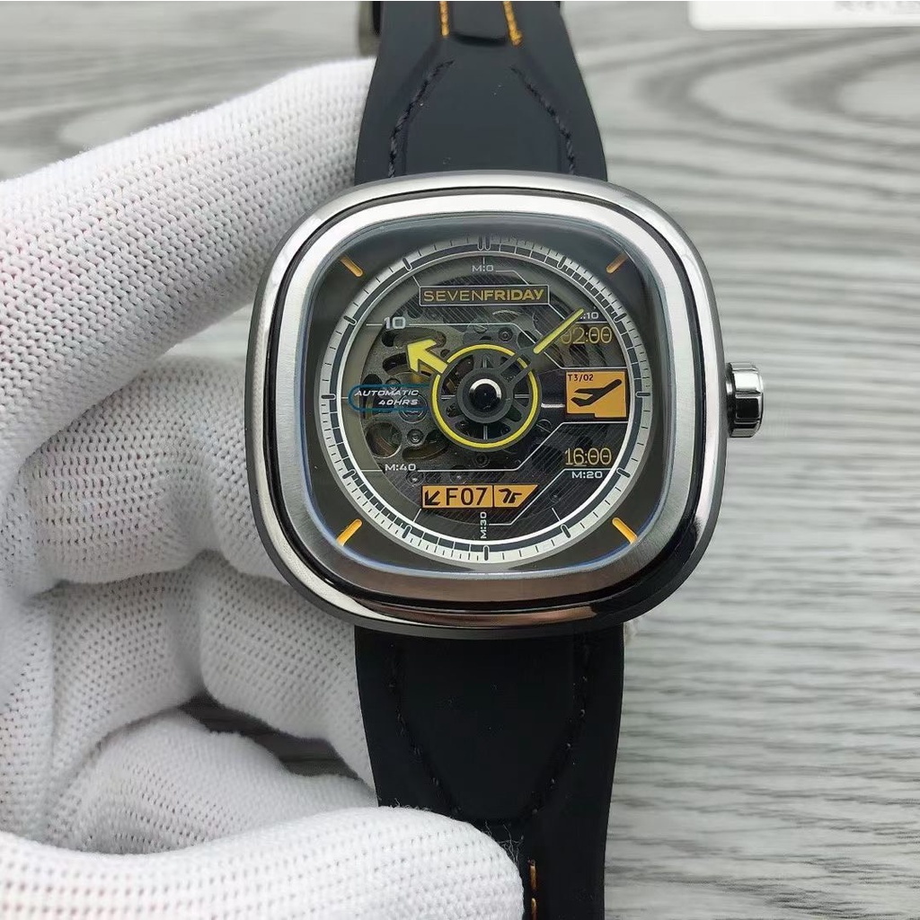 Đồng Hồ Nam  - Automatic - Hộp Gỗ, Sách, Thẻ Bảo Hành 2 năm , Khăn, Dây Cao Su Cao Cấp Tặng Kèm