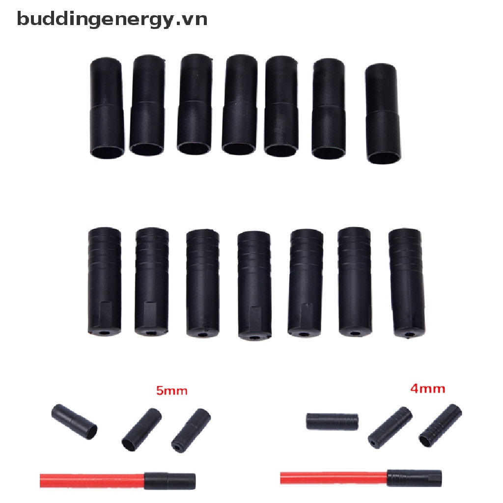 Set 100 Đầu Nối Dây Phanh Xe Đạp 4 / 5mm Bằng Nhựa