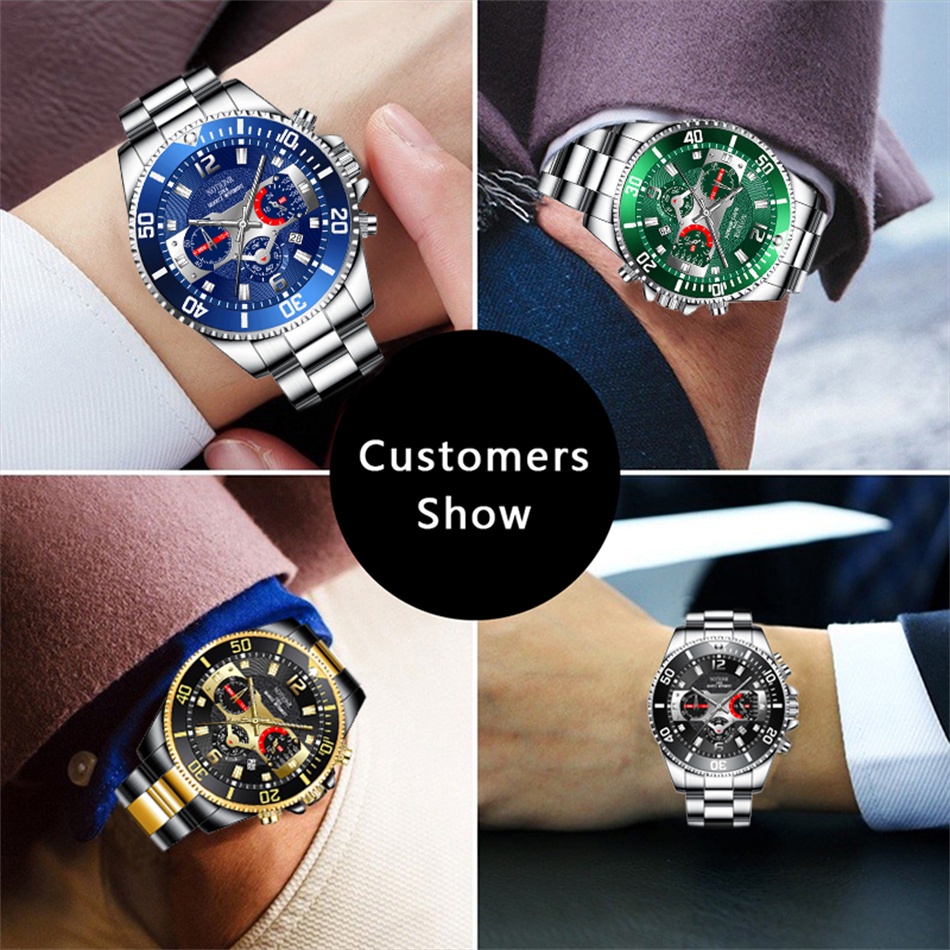 Đồng Hồ Kim Chống Thấm Nước Thời Trang Dành Cho Nam