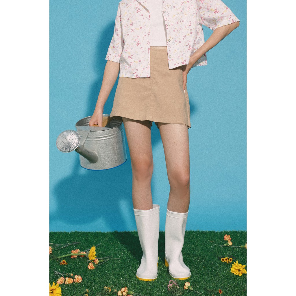 [Mã WABRHI5 giảm 15% đơn 599K] Chân váy chữ A thời trang GAGO plain mini skort màu nâu GO3298 | BigBuy360 - bigbuy360.vn