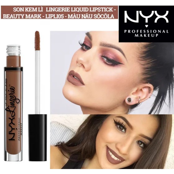 Son kem NYX Lingerie Liquid Matte Lipstick LIPLI05 Beauty Mark