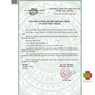 Chính Hãng - Vitamin E đỏ Nga 270mg