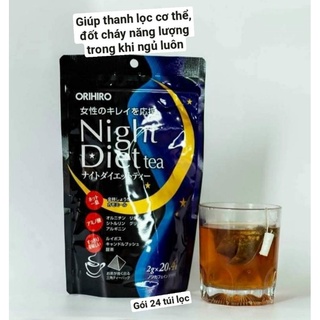 Trà giảm cân Night Diet Tea Orihiro Nhật Bản - gói 24 túi lọc