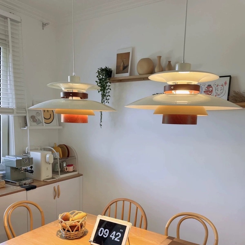 Đèn thả đĩa bay Louis Poulsen 2 màu phong cách tối giản hiện đại