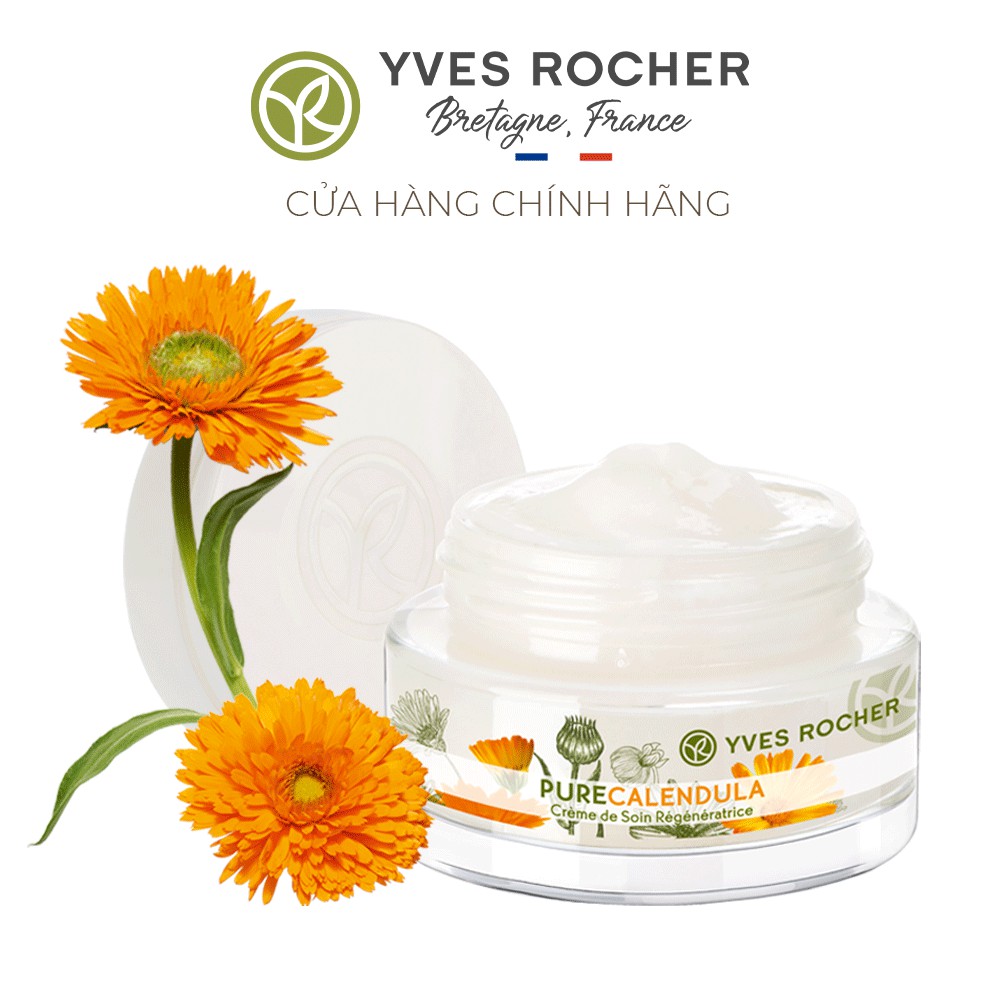 Kem Dưỡng Da Ngày Và Đêm Yves Rocher Calendula Regenerating Day Night Cream 50ml