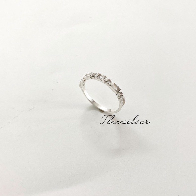 Nhẫn bạc nữ TLEE Union nạm đá cao cấp TleeJewelry A0164