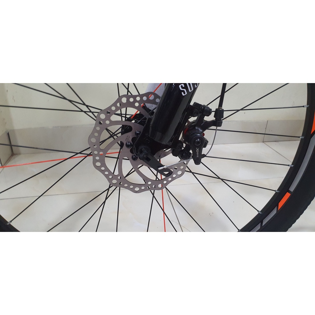 Xe Đạp Thể Thao TMIK MD200 Vành 27,5Inch Khung Nhôm Tặng Ngay Chắn Bùn, Bình Nước, Giá Đỡ Bình Nước, Dầu Tra Xích