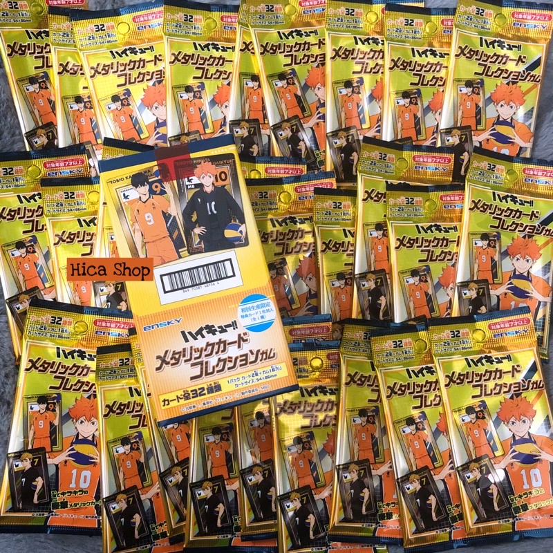 Gói kẹo kèm ảnh Metallic Card Vua Bóng Chuyền Haikyuu!!