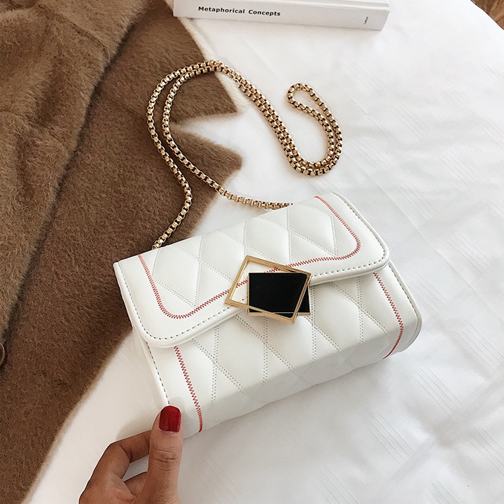 Túi xách nữ đeo chéo khoá gương style dây xích thời trang Sanbox Shop hàng hiệu trần trám giá rẻ