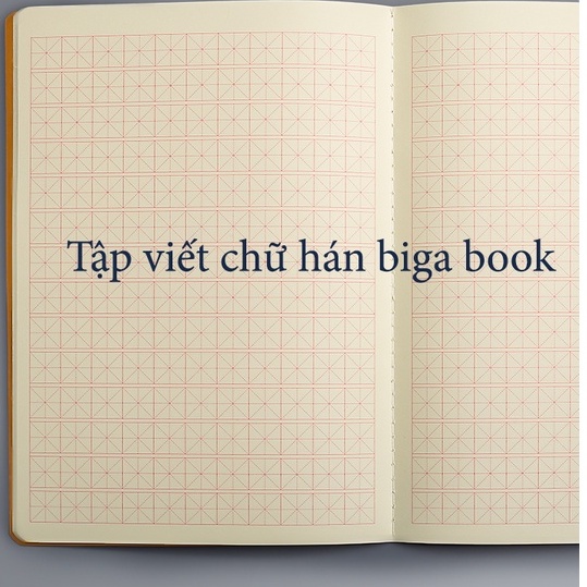 Vở viết chữ hán giấy kẻ ô vuông, Tập viết tiếng Trung, Nhật, Hàn 72 trang - TV72