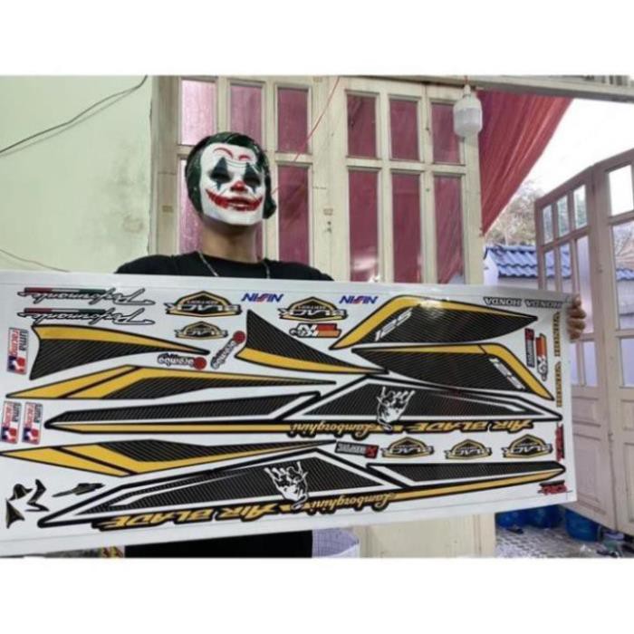 Tem rời Air blade 2014 dán xe đen