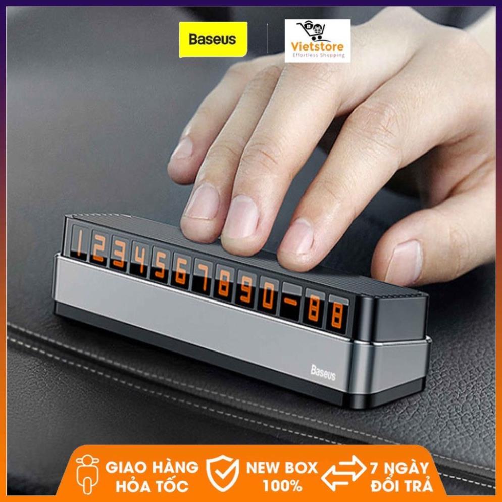 Bảng thông báo số điện thoại chủ xe có phản quang thiết kế sang trọng thông minh dùng trên xe ô tô - Baseus | BigBuy360 - bigbuy360.vn