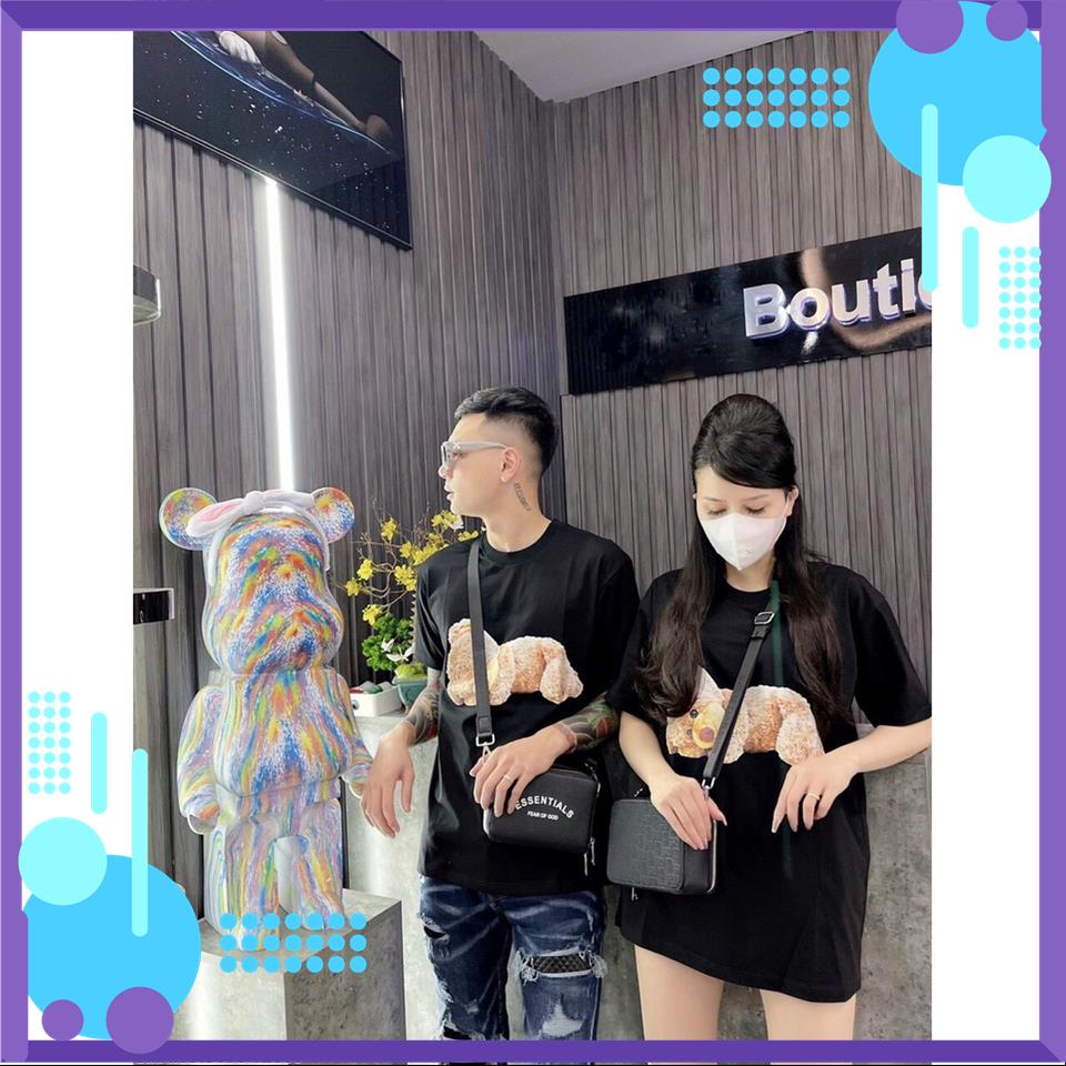 Áo thun nam nữ in Gấu 3D ngắn tay, chất cotton kiểu dáng năng động - AP40 MSP12808