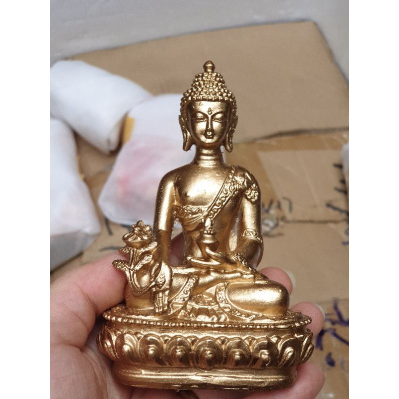tượng Phật dược sư bằng đá 12cm
